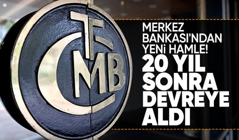 TCMB, yirmi yıl sonra ilk kez 30 gün vadeli TL depo alım ihalesi açtı