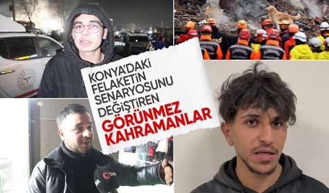 Konya'da çöken binada Suriyeli Ali, zillere basıp binanın tahliyesini sağlamış