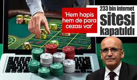 Bakan Şimşek 'Hem hapis hem de para cezası var' diye uyardı! 233 bin internet sitesi kapatıldı