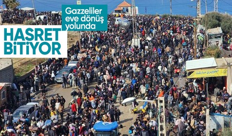 15 ayın ardından hasret bitiyor! Evine dönmek isteyen Gazzeliler dönüş yolunda