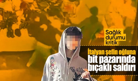 Ünlü İtalyan şefin oğlu Kadıköy'deki bit pazarında bıçaklandı! Sağlık durumu kritik