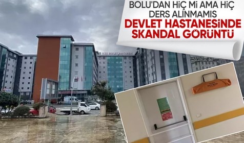 Yangın merdivenleri vidalanarak kapatılmış! Devlet hastanesinde skandal görüntü