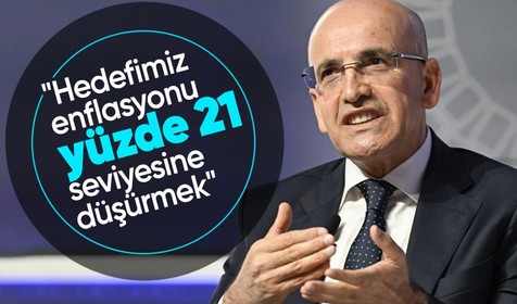 Bakan Şimşek: Hedefimiz enflasyonu yüzde 21 seviyesine düşürmek