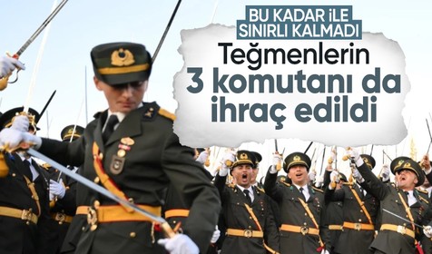 Teğmenlerle sınırlı kalmadı! Komutanları da ihraç edildi