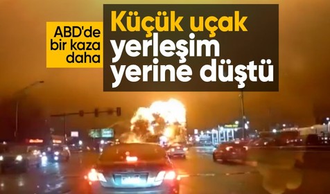 ABD’de 6 kişiyi taşıyan uçak yerleşim bölgesine düştü