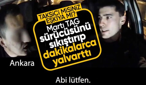 Bu kadarına da yuh artık! Taksicinin Martı Tag sürücüsüne yaptıkları olay oldu