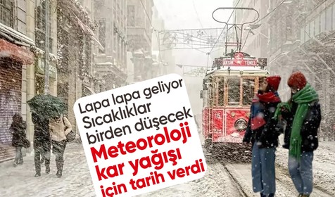 İstanbul'a beklenen kar lapa lapa geliyor! Meteoroloji tarih açıkladı