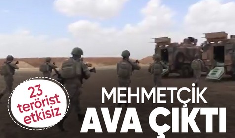 Suriye'nin kuzeyinde 23 terörist etkisiz