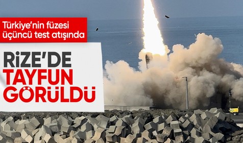 Yerli balistik füze Tayfun için üçüncü test atışı gerçekleşti