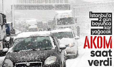 İstanbul'da 2 gün boyunca kar yağacak! AKOM saat verdi☃️🌨️🌀