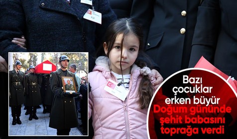 Şehidimiz Murat Yetişen kızının doğum gününde toprağa verildi