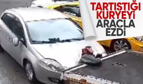 Aynasının kırılmasına sinirlenen sürücü trafikte dehşet saçtı! Kuryeyi aracı ile ezdi