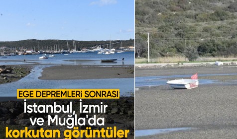 Ege'de deprem fırtınası devam ederken 3 kentimizden gelen görüntüler ürküttü