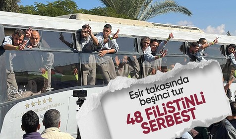 Esir takasının beşinci turunda Filistinli esirler Ofer Hapishanesinden serbest bırakıldı