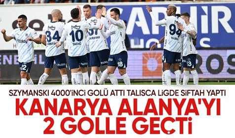 4000. gol Szymanski'den geldi! Kanarya deplasmanda rahat kazandı