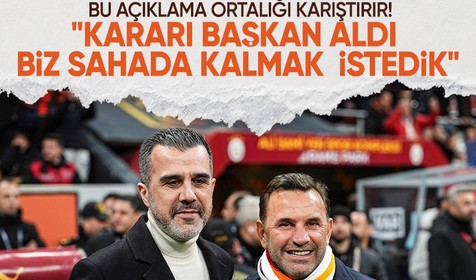 Adana Demirspor Teknik Direktörü Mustafa Alper Avcı: "Kararı başkan aldı, biz sahada kalmak istedik"
