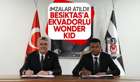 İmzalar resmen atıldı! Ekvadorlu genç yetenek Keny Alexander Arroyo Beşiktaş'ta