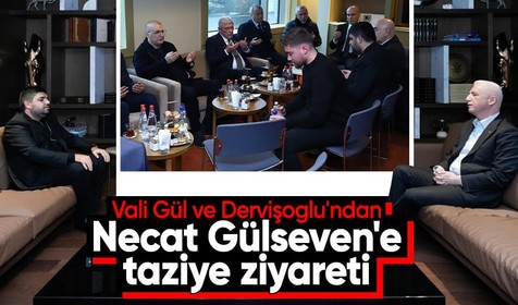İstanbul Valisi Davut Gül Necat Gülseven'i taziye için ziyaret etti