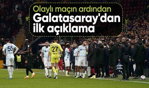 Olaylı Adana Demirspor maçının ardından Galatasaray'dan resmi açıklama