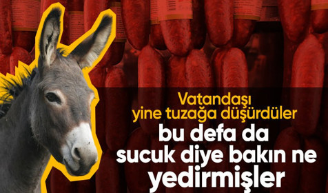 Bakanlıktan bir ifşa listesi daha! Sucuk diye 'eşek eti' sattılar