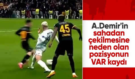 Galatasaray-Adana Demirspor maçının VAR kayıtları yayınlandı