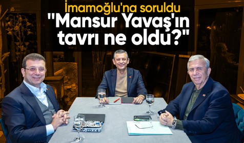 İmamoğlu'na soruldu: 3'lü toplantıda Mansur Yavaş'ın tavrı ne oldu?