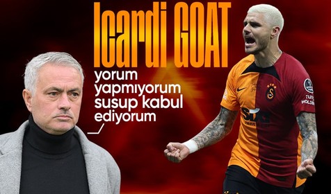 Mourinho'dan Icardi'ye övgü: O bir GOAT!