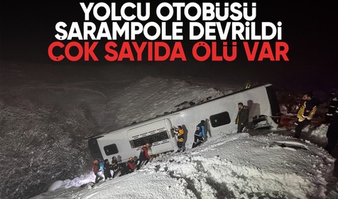 Bingöl'de yolcu otobüsü devrildi: 4 ölü, 32 yaralı