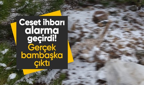 Kütahya'da ceset ihbarı alarma geçirdi! Gerçek bambaşka çıktı