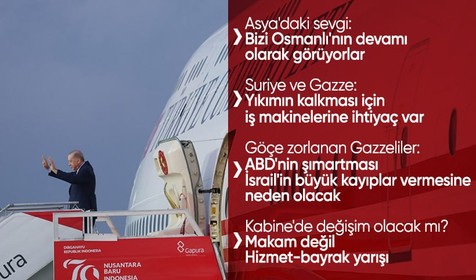 Cumhurbaşkanı Erdoğan Asya turu dönüşü soruları yanıtladı: Kabinede değişim olacak mı?