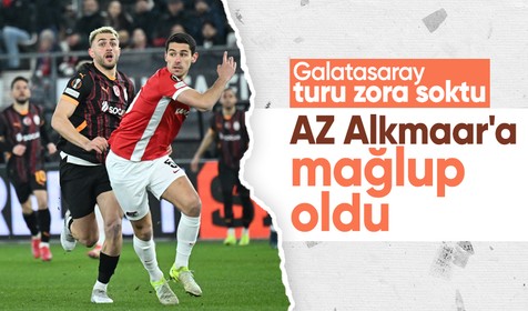 Galatasaray, AZ Alkmaar deplasmanında mağlup oldu