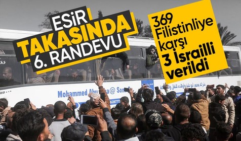 Hamas ile İsrail arasında 6. rehine takası! 369 Filistinliye karşı 3 İsrailli esir verildi