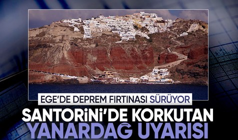 Santorini'de korkutan yanardağ uyarısı! Okulların tatil süresi uzatıldı