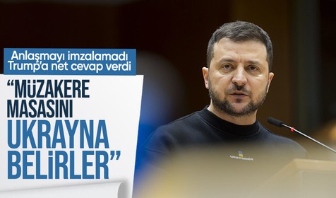 Anlaşmayı imzalamadı! Zelenskiy’den Trump’a net mesaj: Müzakere masasını Ukrayna belirler