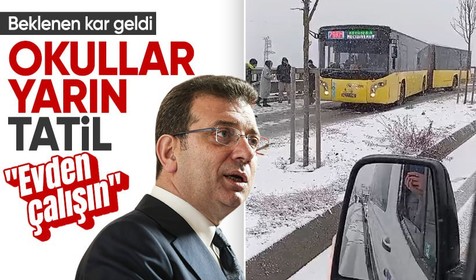 İstanbul için peş peşe uyarı: Okullar yarın tatil