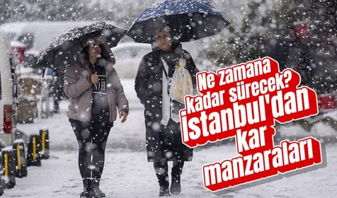 Meteorloji, Valilik ve AKOM'un uyarılarının ardından İstanbul'da kar yağışı başladı! Megakent'ten kar manzaraları