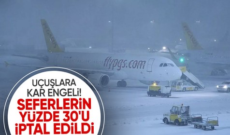 Sabiha Gökçen Havalimanı'nda uçuşlar azaltıldı