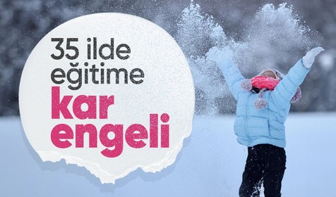 Eğitime kar molası! 36 ilde okullar tatil edildi