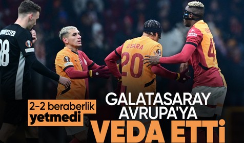 Galatasaray, UEFA Avrupa Ligi'ne veda etti