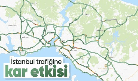 Kar yağışının ardından İstanbul trafiği: Yollar bomboş kaldı