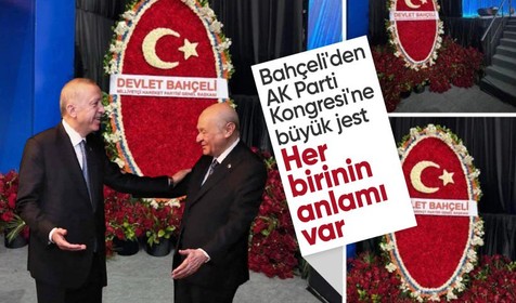 Bahçeli'den AK Parti'nin Büyük Kongresi'ne jest
