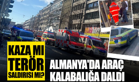 Almanya'da araç yayaların arasına daldı: Ölü ve yaralılar var