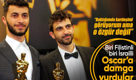 Oscar törenine damga vuran anlar: Basel'e baktığımda kardeşimi görüyorum ama o özgür değil