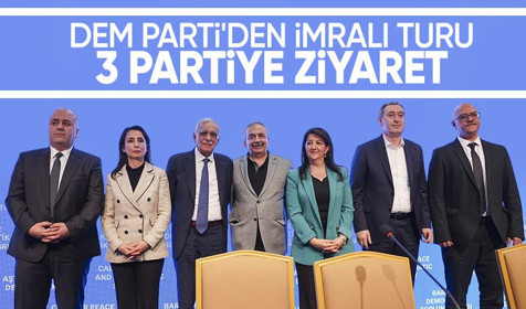 Öcalan'ın çağrısı sonrası DEM Parti heyeti siyasi parti turuna başladı! Listede üç parti var