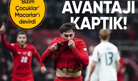 Türkiye Macaristan'ı 3 golle geçti: Budapeşte'ye avantajla gidiyoruz