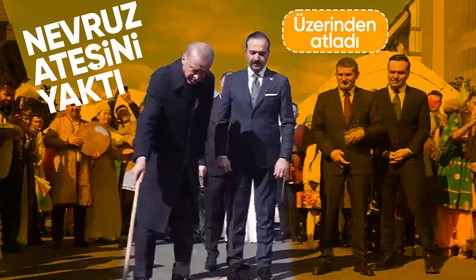 Cumhurbaşkanı Erdoğan Nevruz ateşini yaktı
