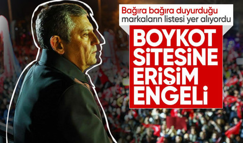 CHP'nin boykot listesini yayımladığı siteye erişim engeli