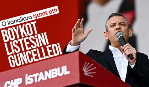 Özgür Özel, Maltepe mitingini yayınlamayan TV kanallarını boykot listesine ekledi