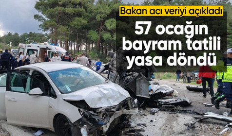 Bayram tatilinde acı bilanço! Bakan Yerlikaya: Trafik kazalarında 57 can kaybı, 6 bin 533 yaralı
