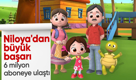 Çizgi film kahramanı Niloya'dan büyük başarı: 6 milyon aboneye ulaştı